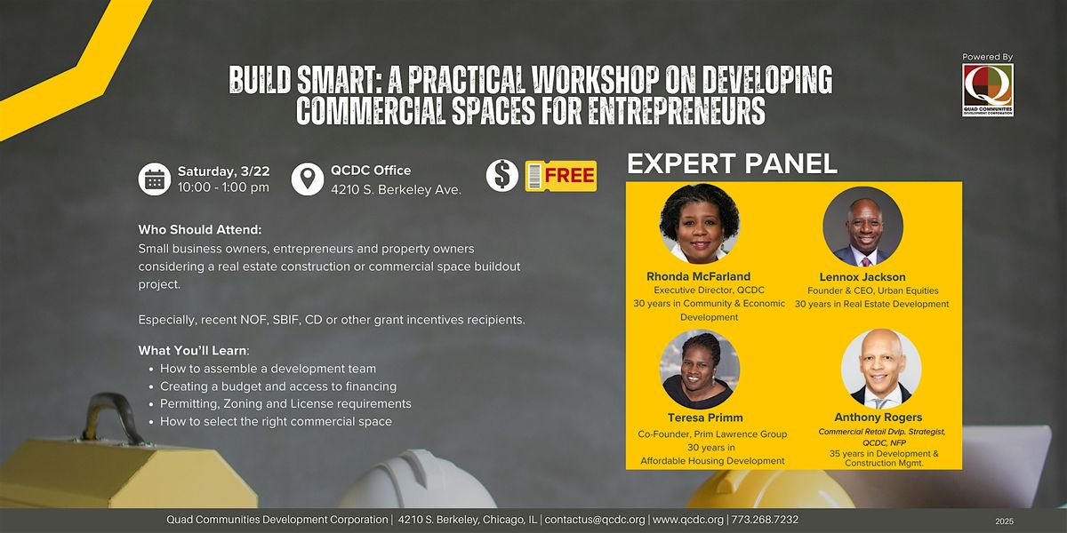 Build Smart:  A Practical Workshop on Developing  Commercial Spaces