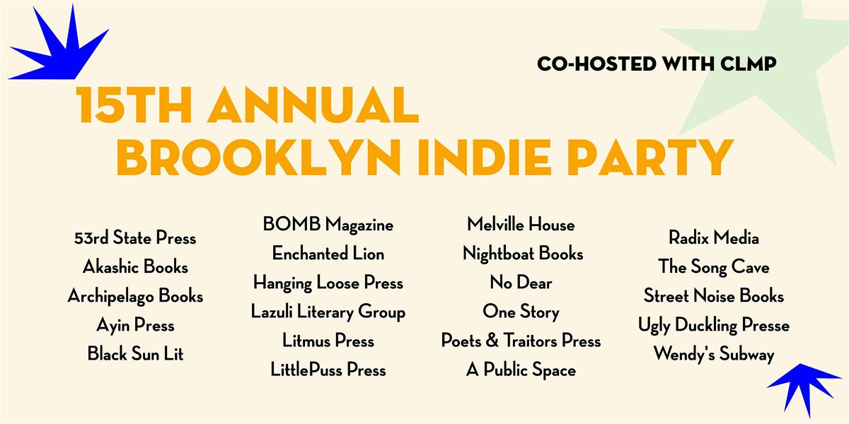 15th Annual Brooklyn Indie Party!