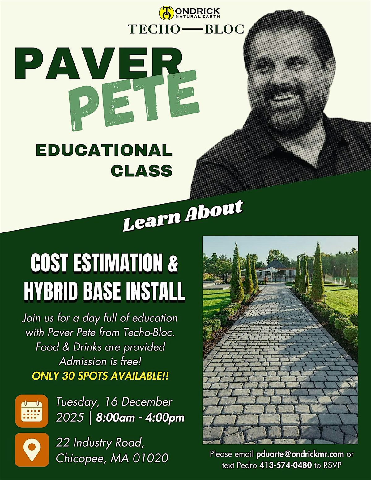 Paver Pete - Cost Estimation & Hybrid Base Installation Class