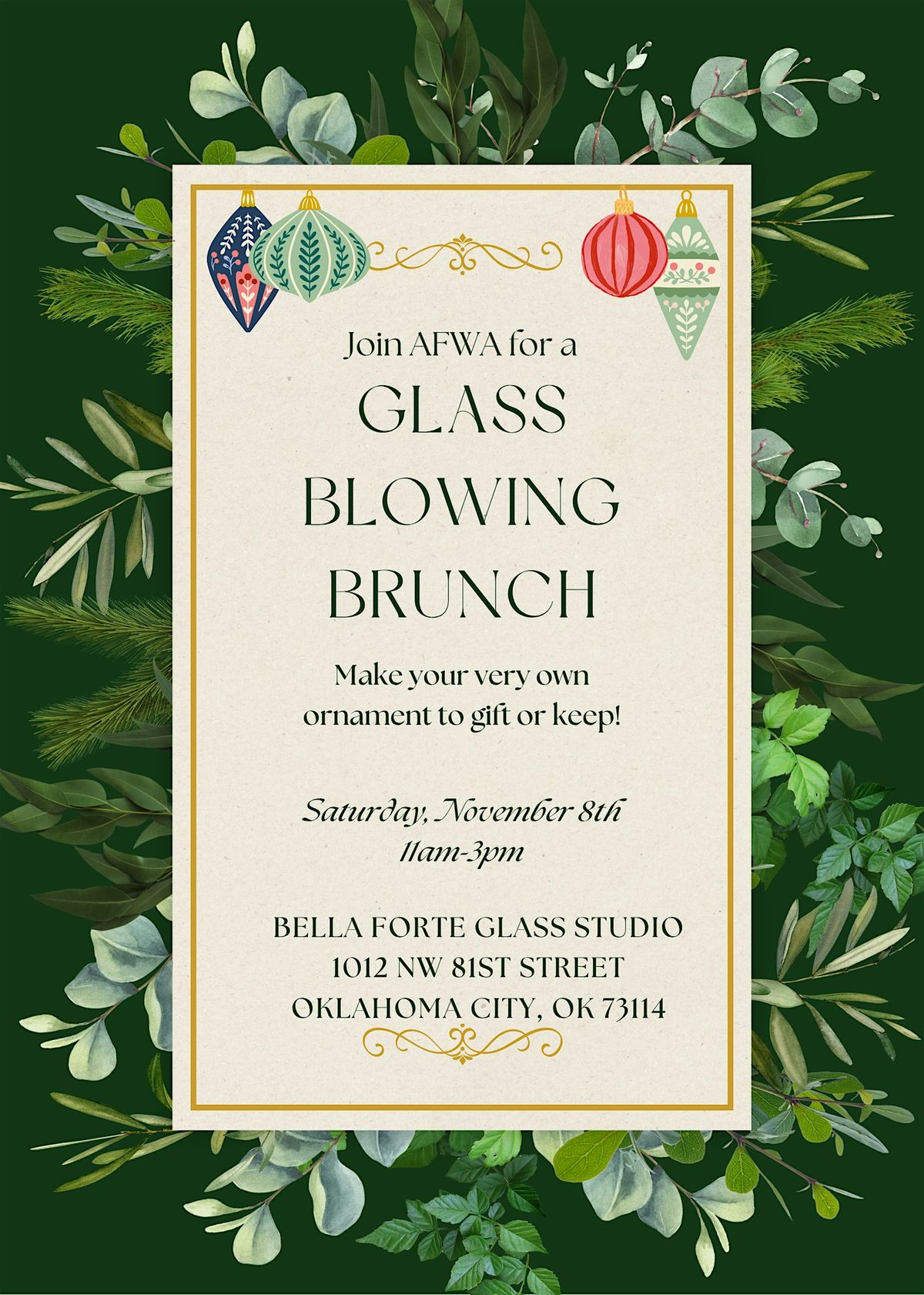 Glass Blowing Brunch
