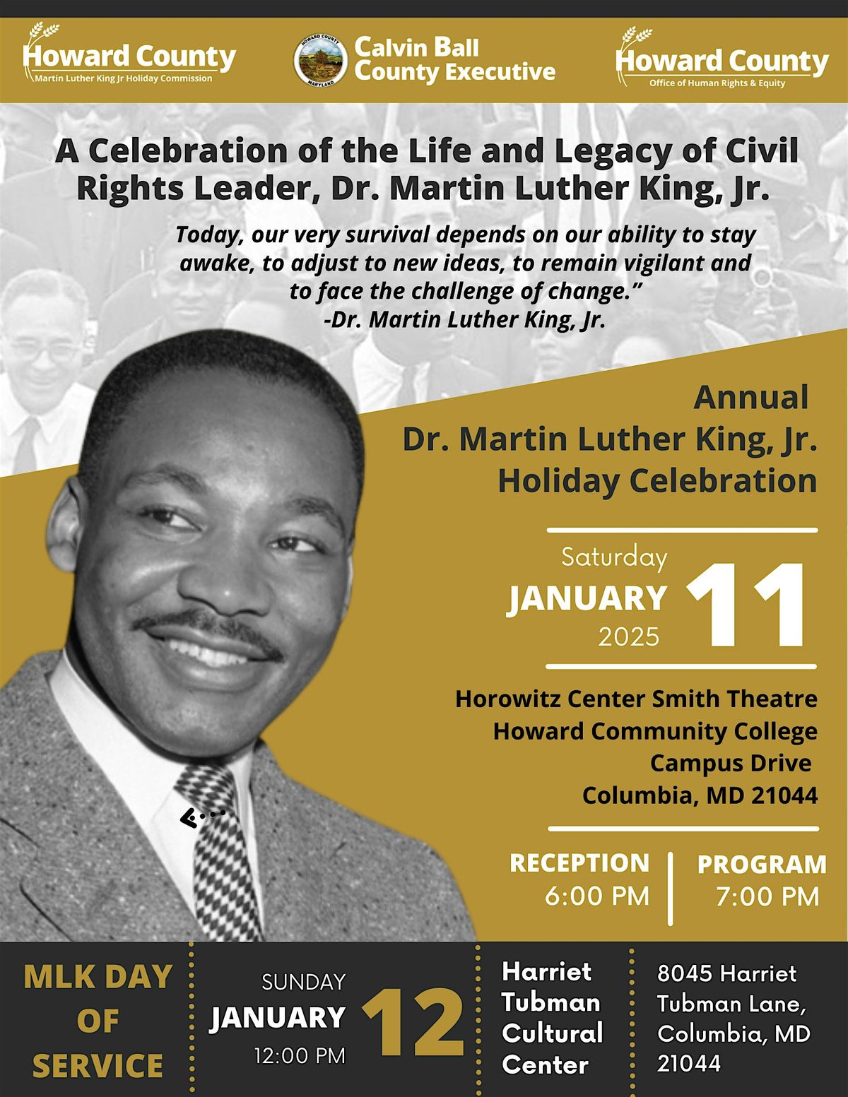 Annual Howard County Martin Luther King, Jr. Holiday Celebration