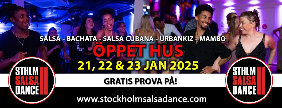 \u00d6ppet Hus p\u00e5 Stockholm Salsa Dance 21, 22 & 23 januari!