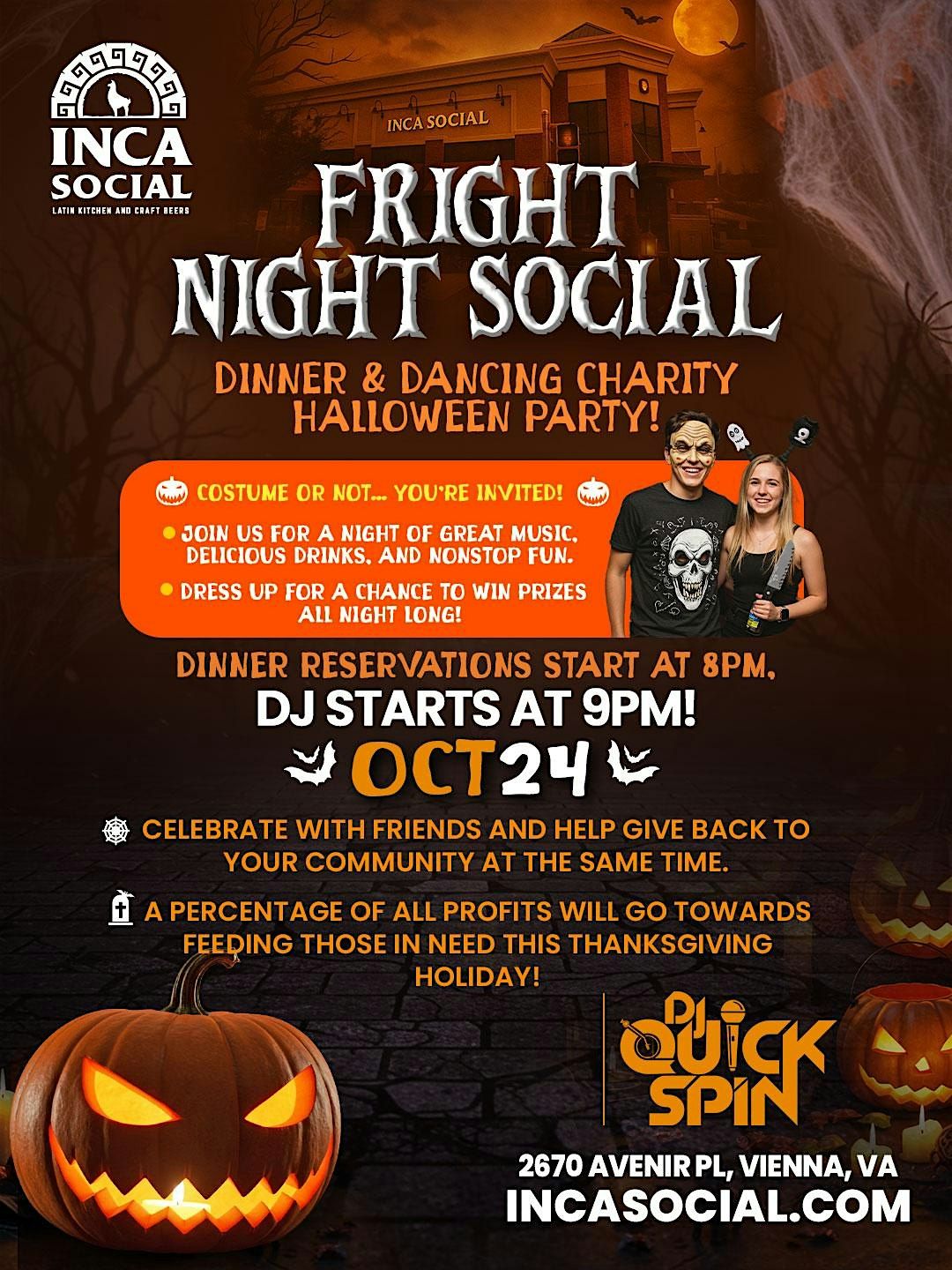 Fright Night Social Dinner and Dancing Charity Party
