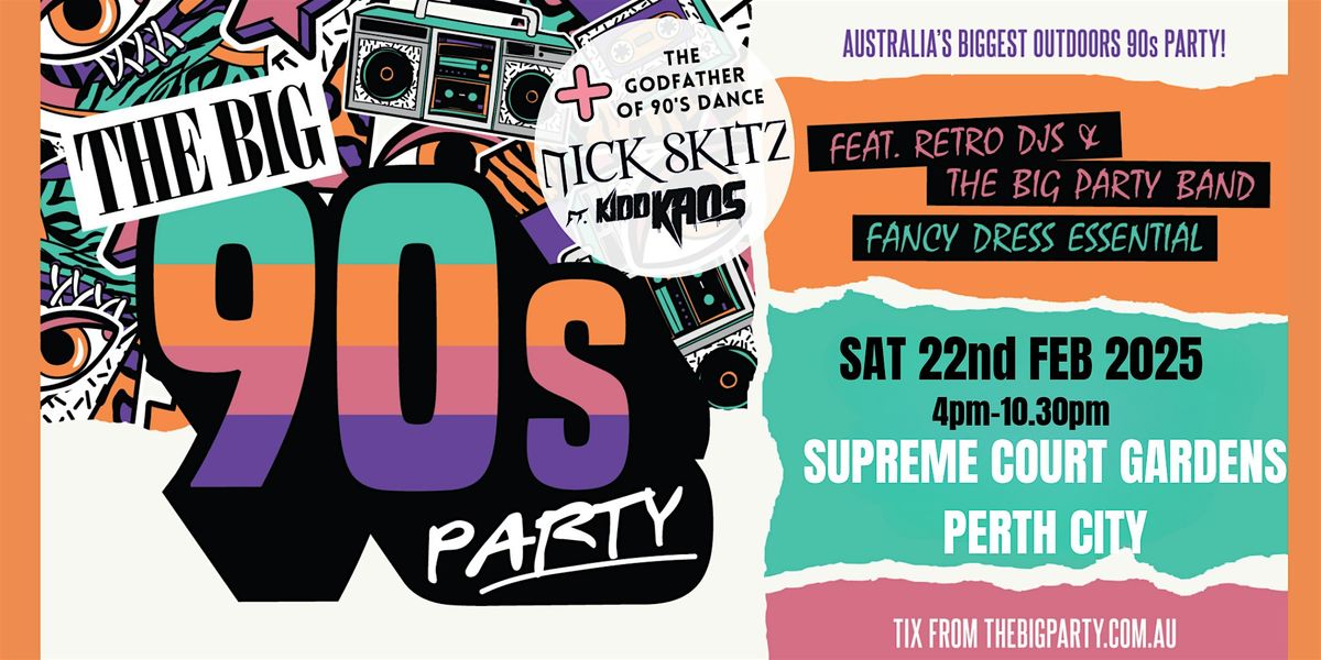 The Big 90's Party: PERTH 2024