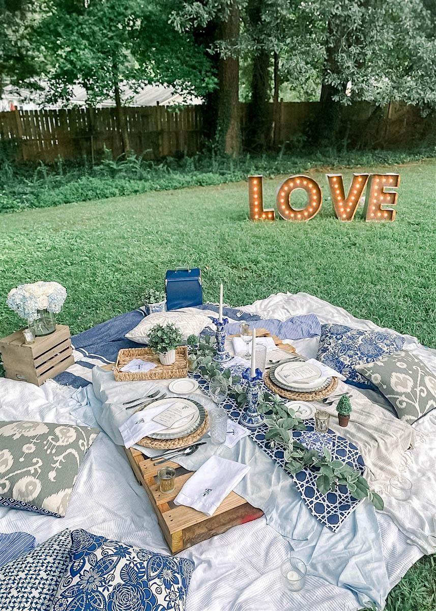 Romantic Picnic Serenade in Vander Veer Park