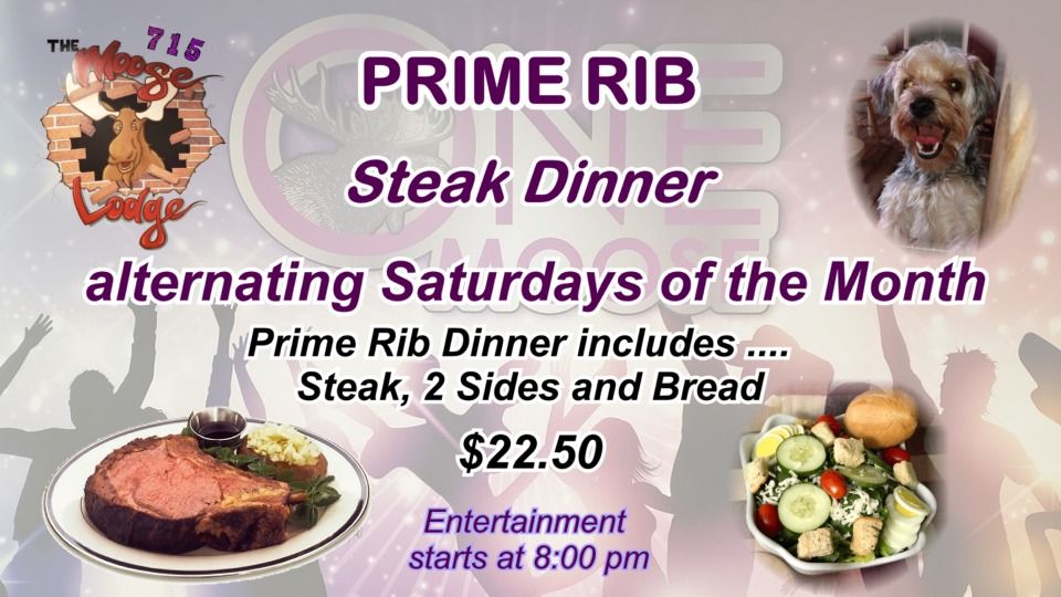 Prime Rib Steak Dinner