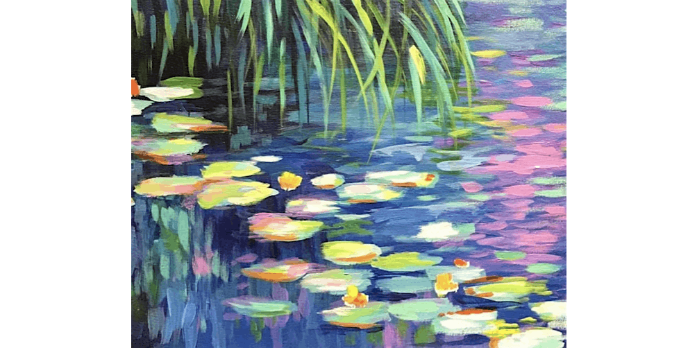 Monet\u2019s Water Lilies II - Paint and Sip in Cincinnati | Classpop!\u2122