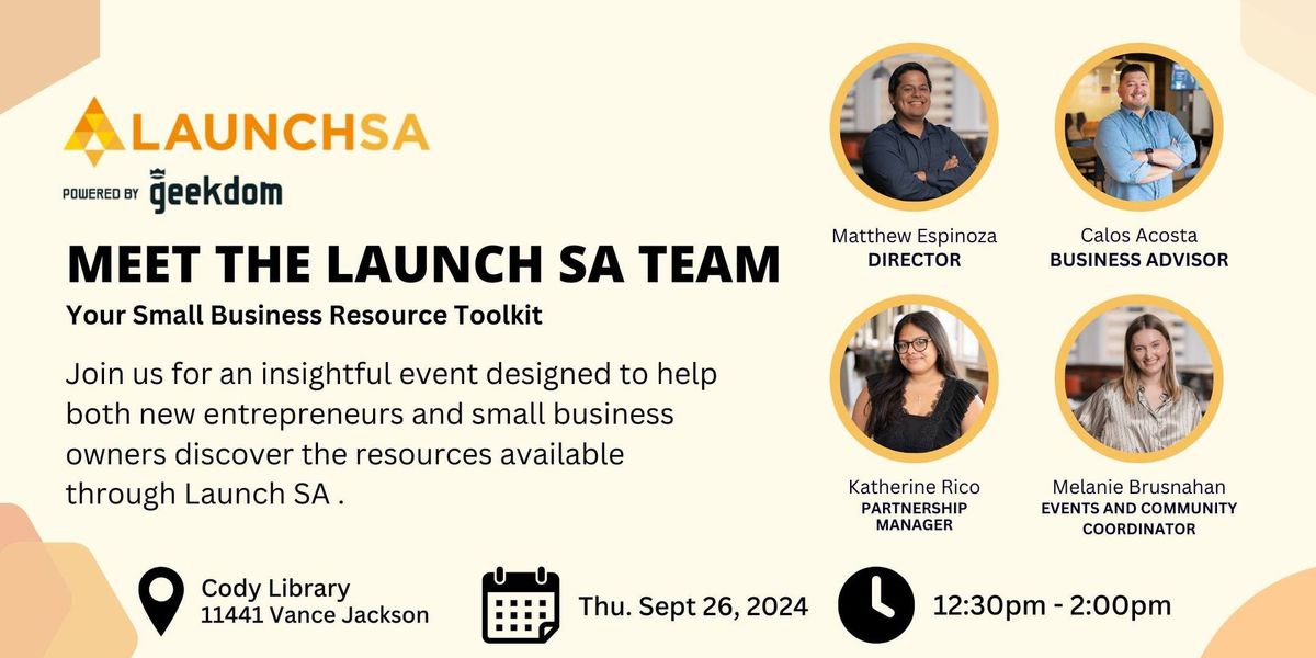 Meet the Launch SA Team: Your Small Business Resource Toolkit