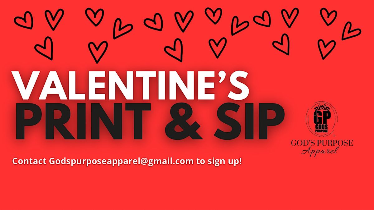 Valentine\u2019s Print & Sip