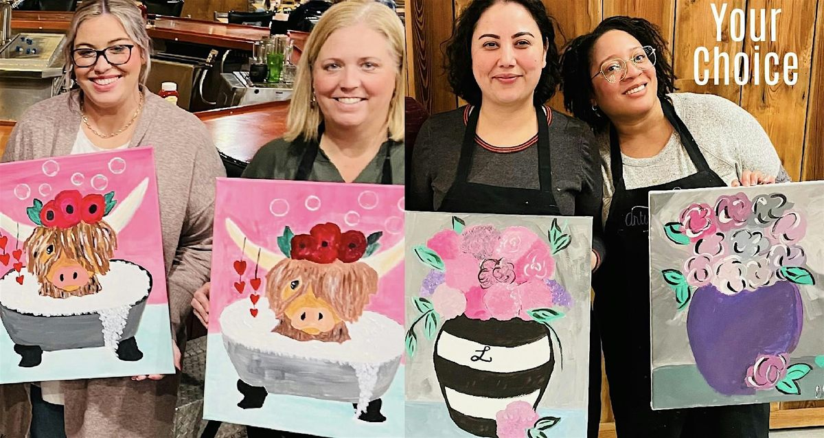 Galentine's Paint and Sip in Ohio City