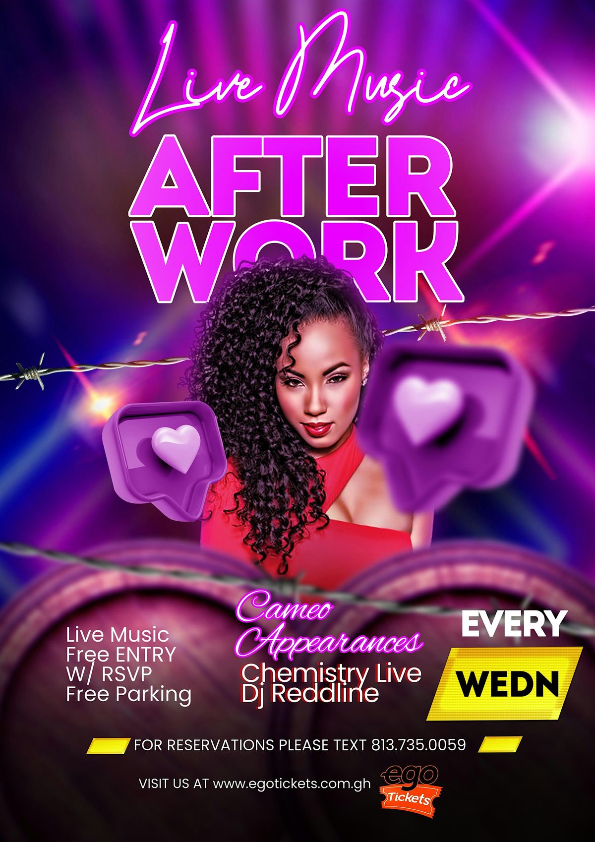 LIVE MUSIC. WINE WASTED WEDNESDAY AT LEGACY BAR & VENUE. NO COVER W\/RSVP.