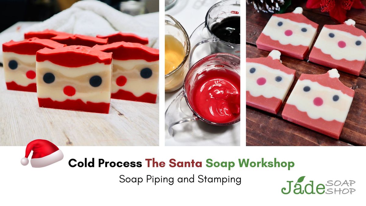 Cold Process The Santa Soap Workshop | Soap Layering, Embedding and Piping - Advanced Class