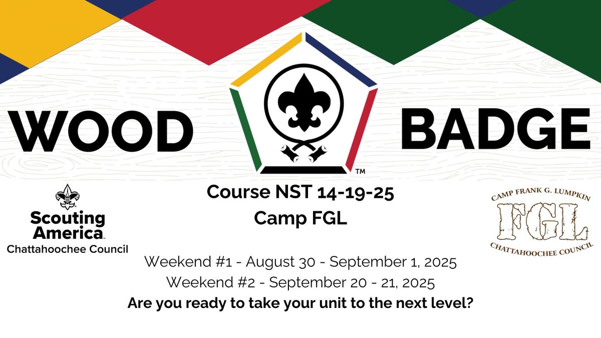 Chattahoochee Council Wood Badge Course NST 14-91-25