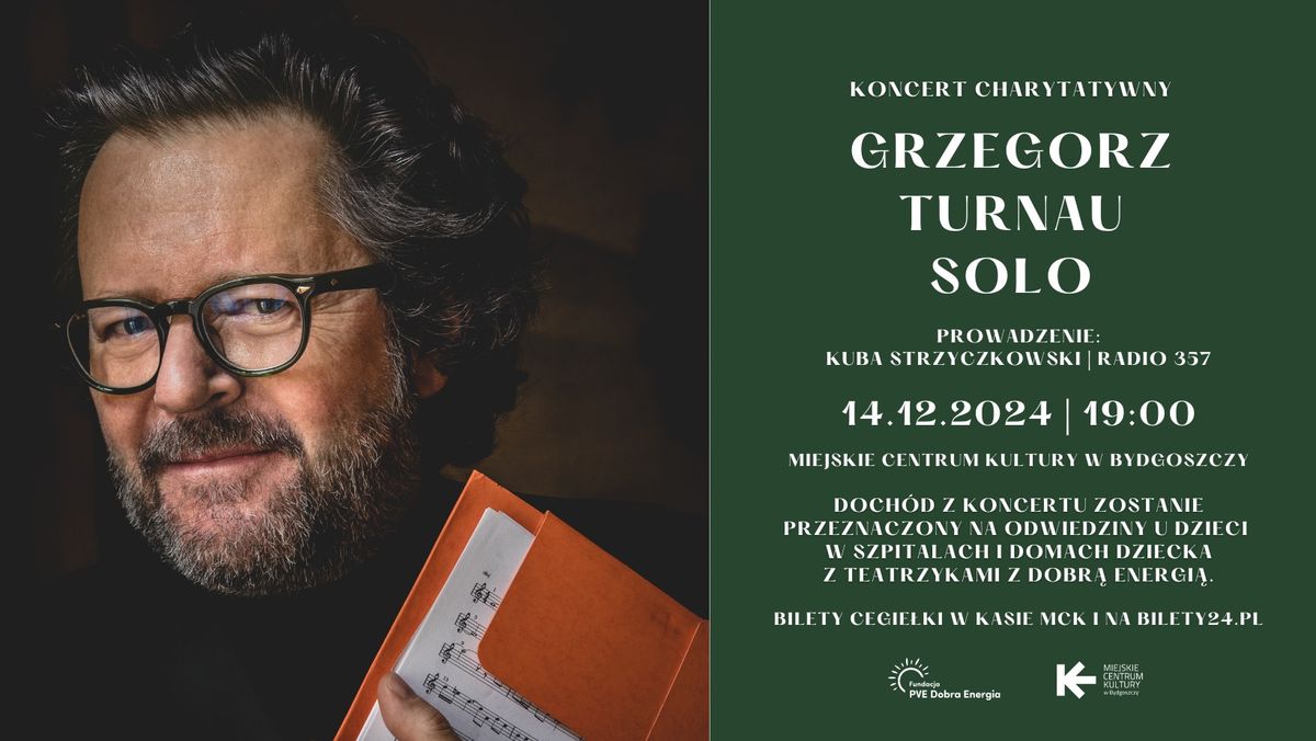 Grzegorz Turnau SOLO - koncert charytatywny [14.12.2024]