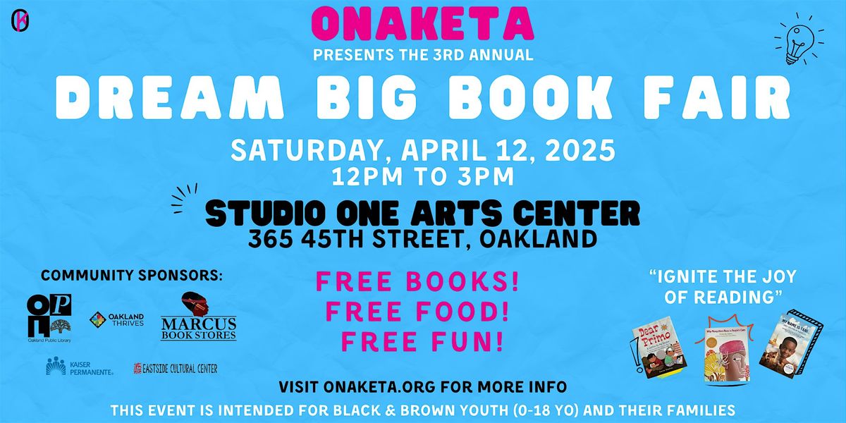 Onaketa's Dream Big Book Fair - Spring 2025