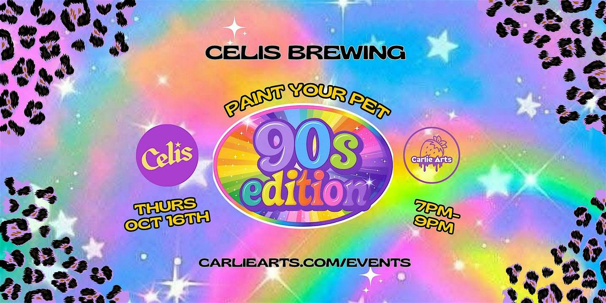 Paint Your Pet: 90s Neon & Sparkle Edition!