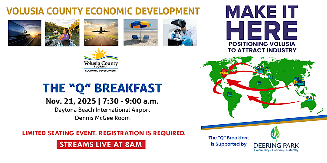 Volusia County Economic Development "Q" Breakfast - Nov 21, 2025