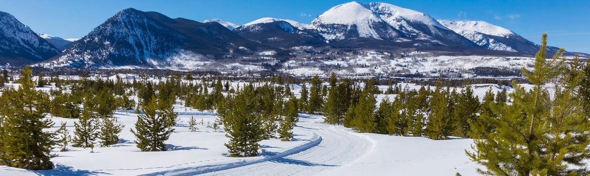 Group ski (skate or classic) at Frisco Nordic, Colorado, USA