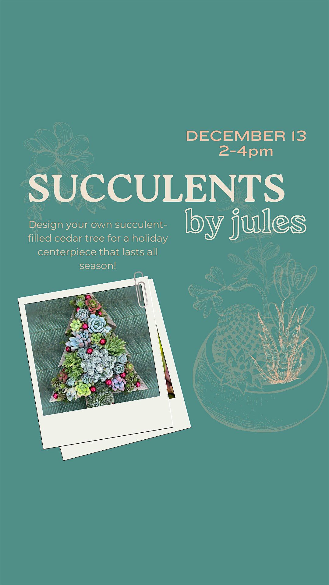 Succulent Christmas Trees