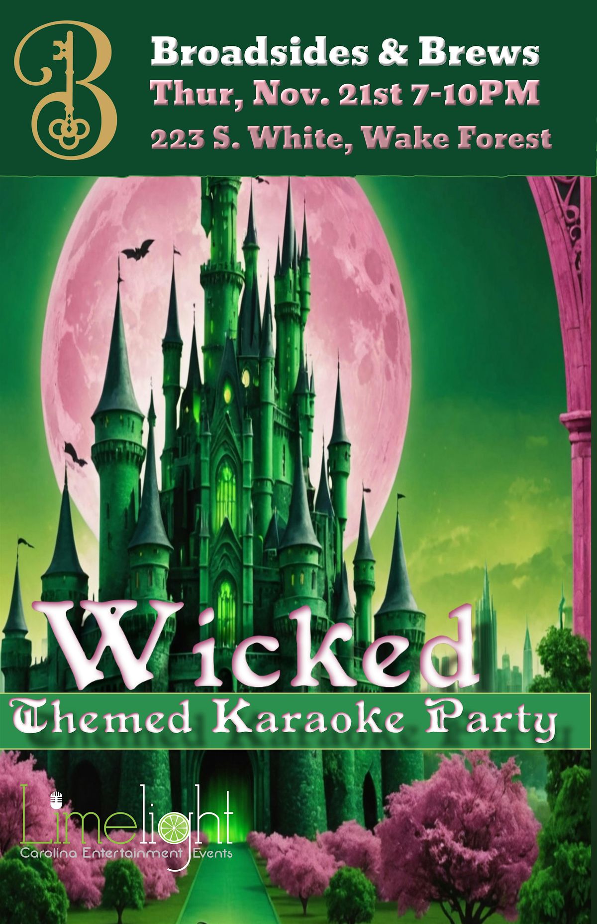 "Wicked" Themed Karaoke Night at B&B