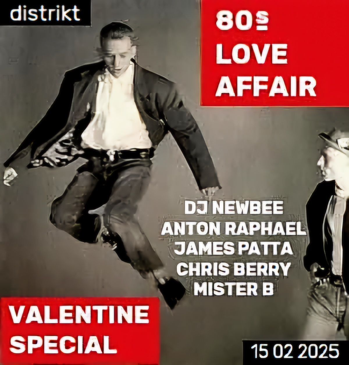 80's Love Affair 'Valentine Special' at Distrikt Bar Leeds *free event*