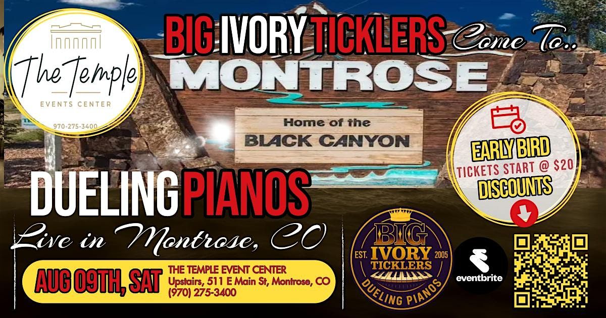 Big Ivory Ticklers Dueling Pianos Official Tour | Montrose, CO
