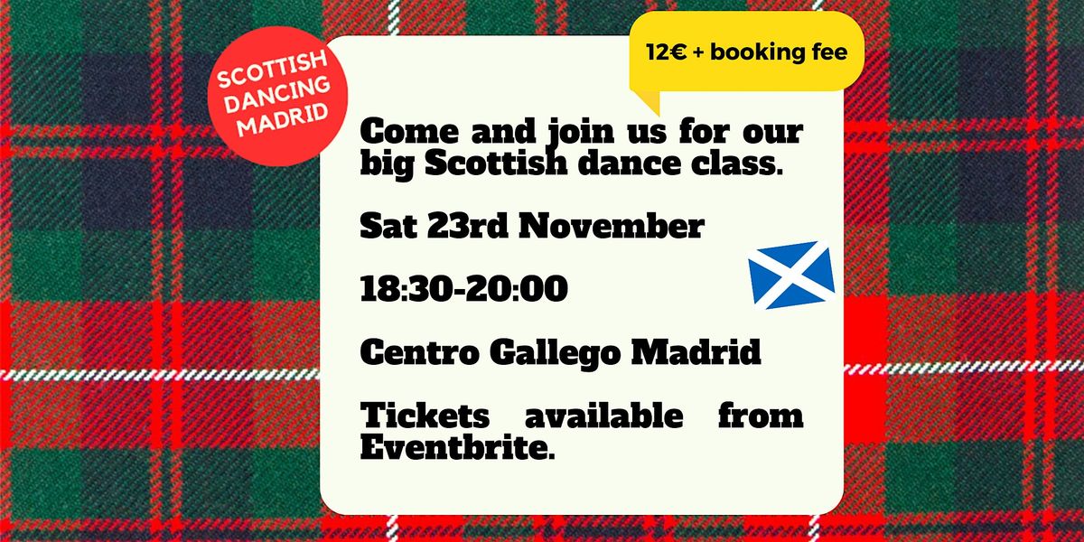 Scottish Dancing Madrid - Saturday 23rd November