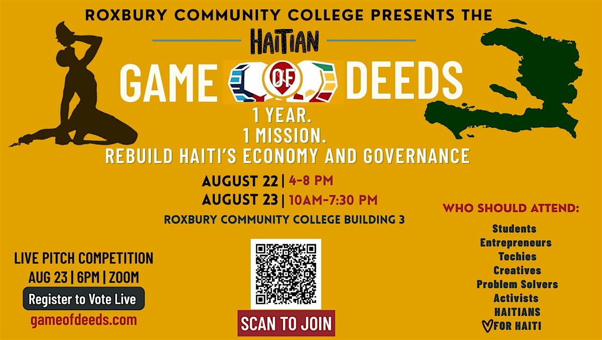 Haiti Game of DEEDS: Game 1: Fertile Ground