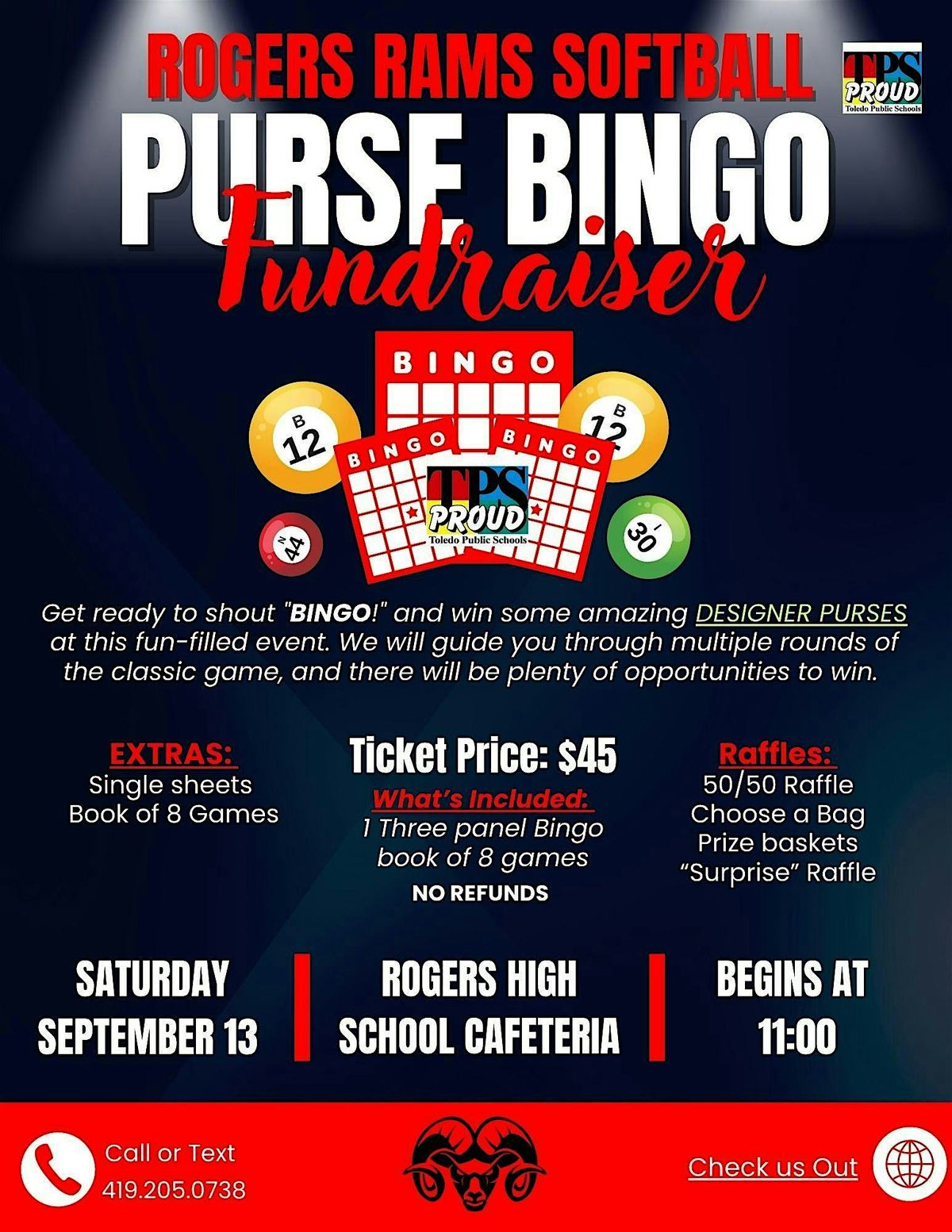 Lady Rams Purse Bingo Fundraiser