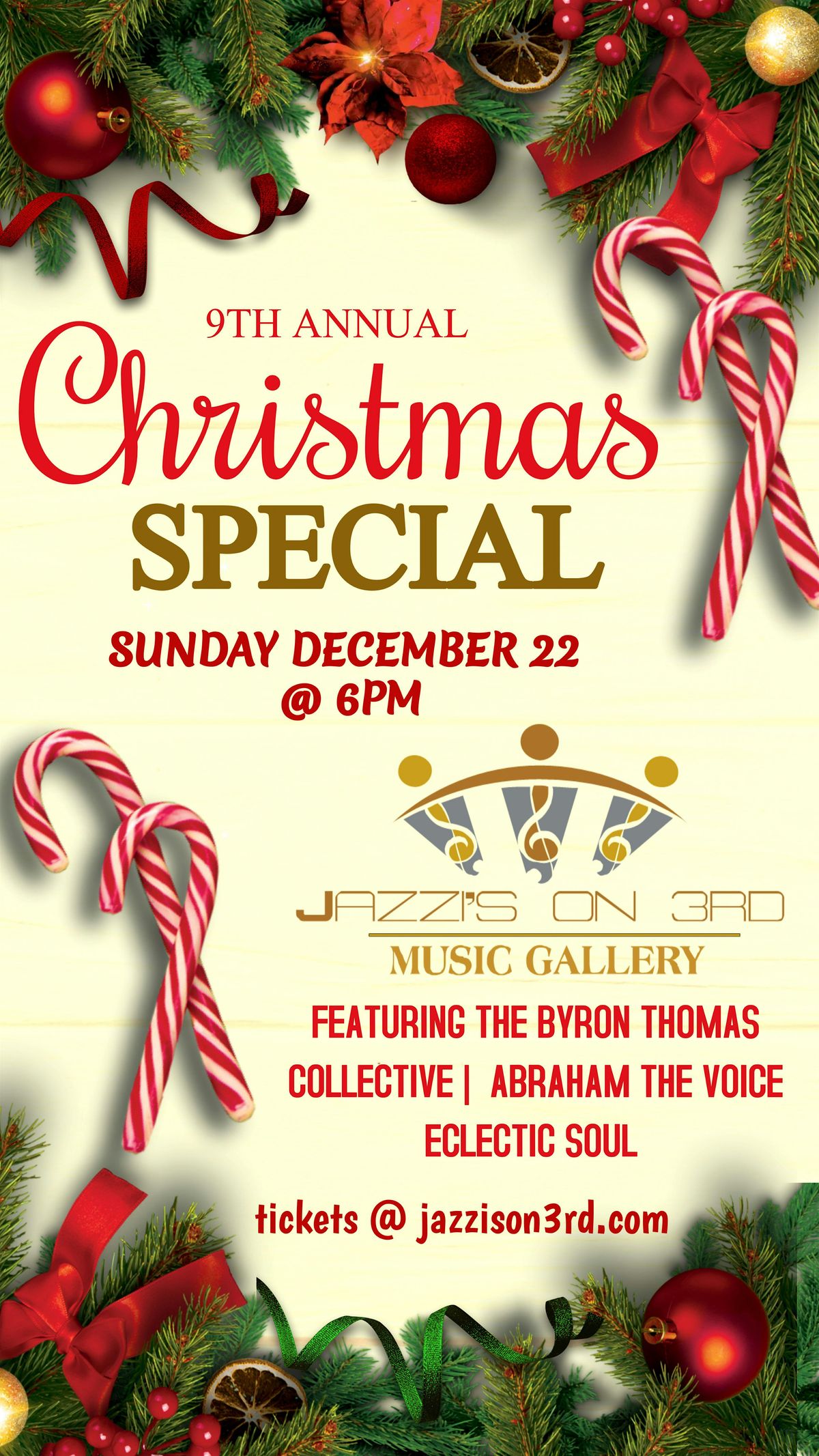 Jazzi's on 3rd Music Gallery    9th Annual Christmas Special