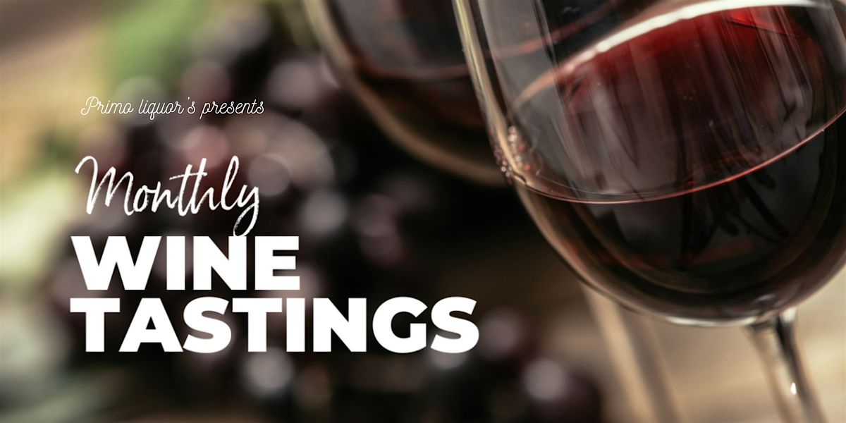 Complimentary Monthly Wine Wednesday Tasting