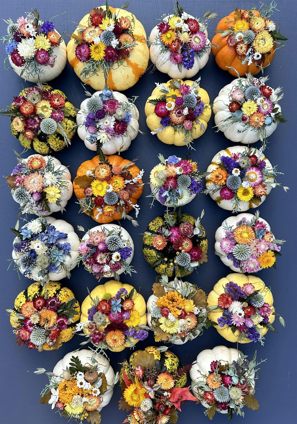 Dried Flower Pumpkin Centerpiece Workshop, Oct 1st \u00b7 7:00\u20138:30 PM