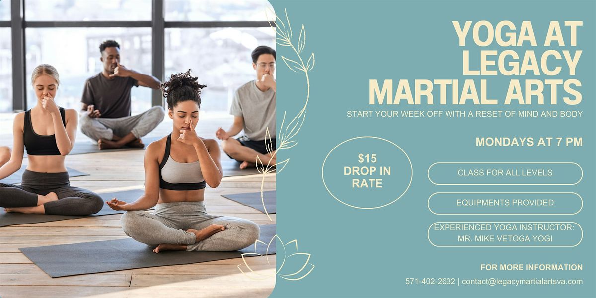 Yoga at Legacy Martial Arts