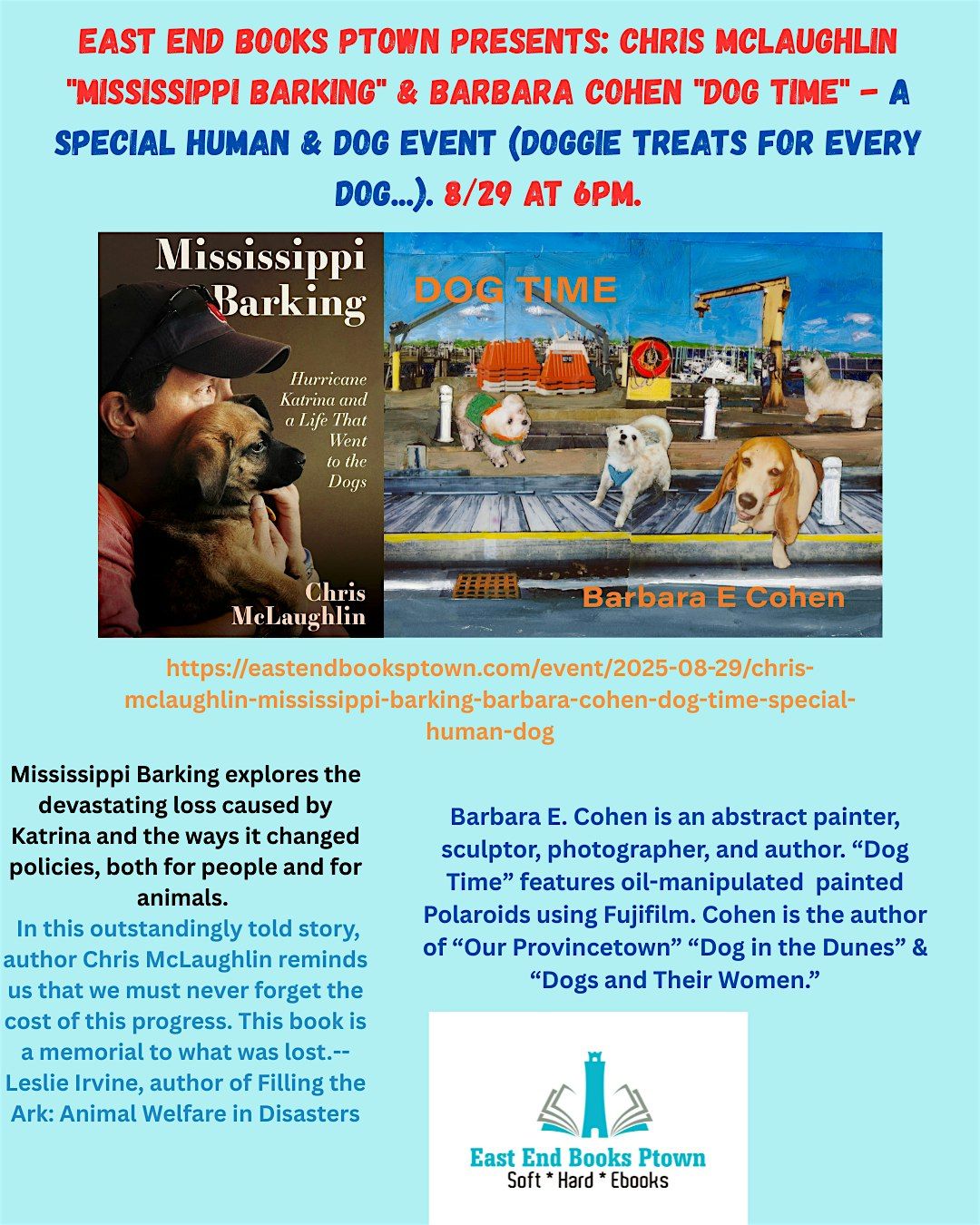 Chris McLaughlin "Mississippi Barking" & Barbara Cohen "Dog Time"