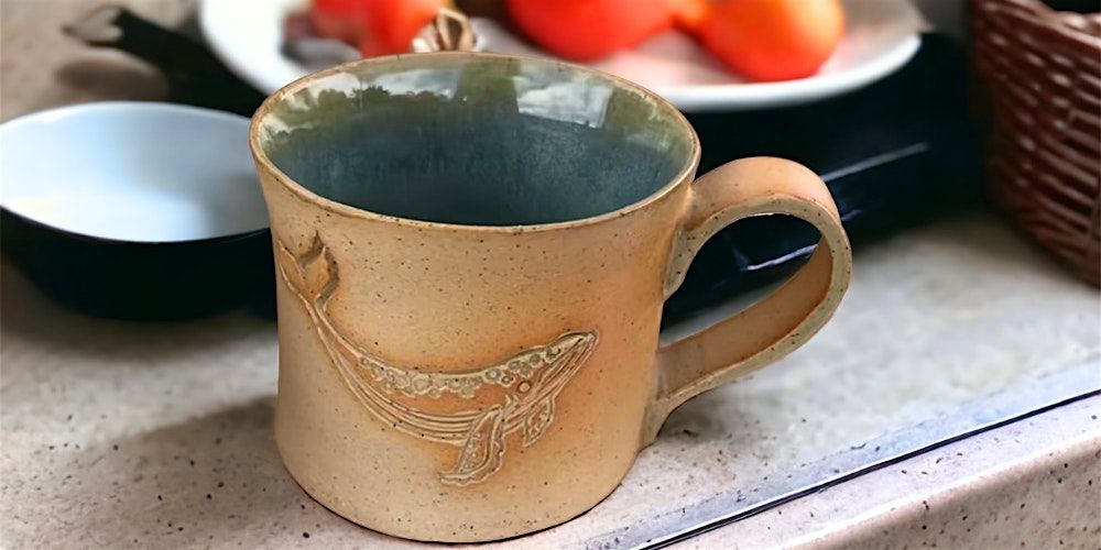 Pottery Workshop - Ocean Inspired Slab Mug with Stamp