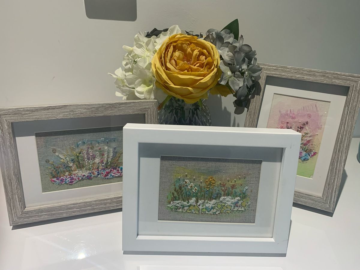 Cream Tea and Craft - Embroidered Pictures 