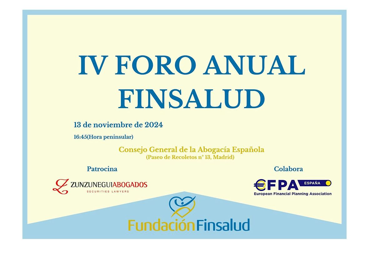 IV FORO ANUAL FINSALUD