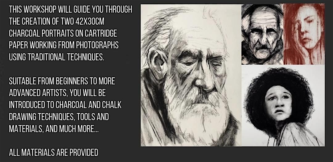 Charcoal Drawing Art Workshop (Portrait Masterclass)
