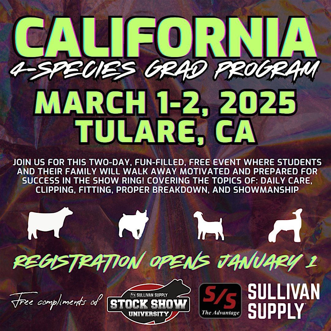 2025 California 2-Day 4-Species Grad Program\u00ae