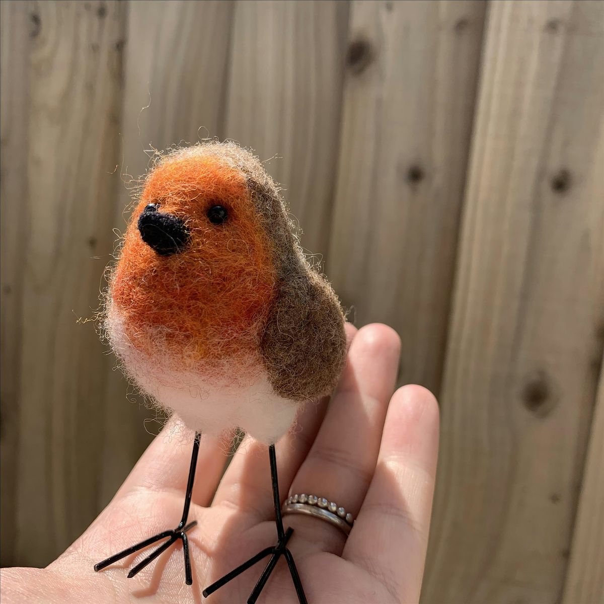 Needle felted Christmas robin!