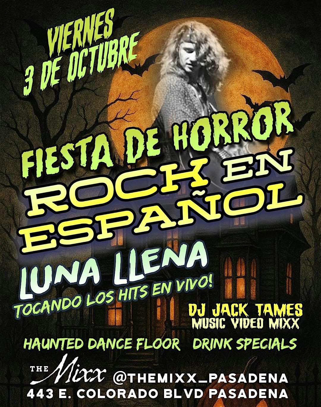 Noche de Rock En Espa\u00f1ol y Horror en VIVO!