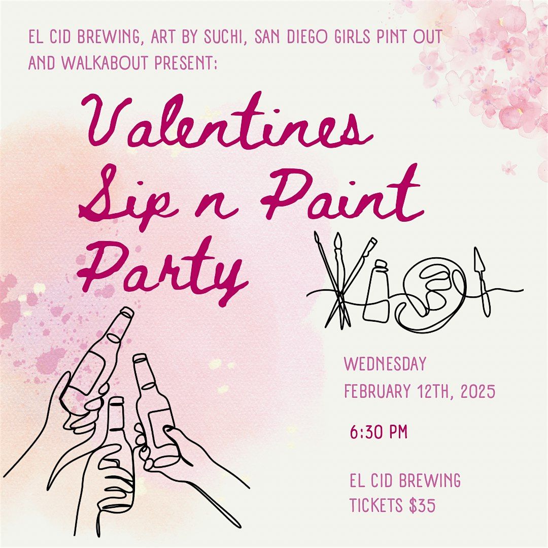 Sip and Paint with Suchi - Valentine's Edition