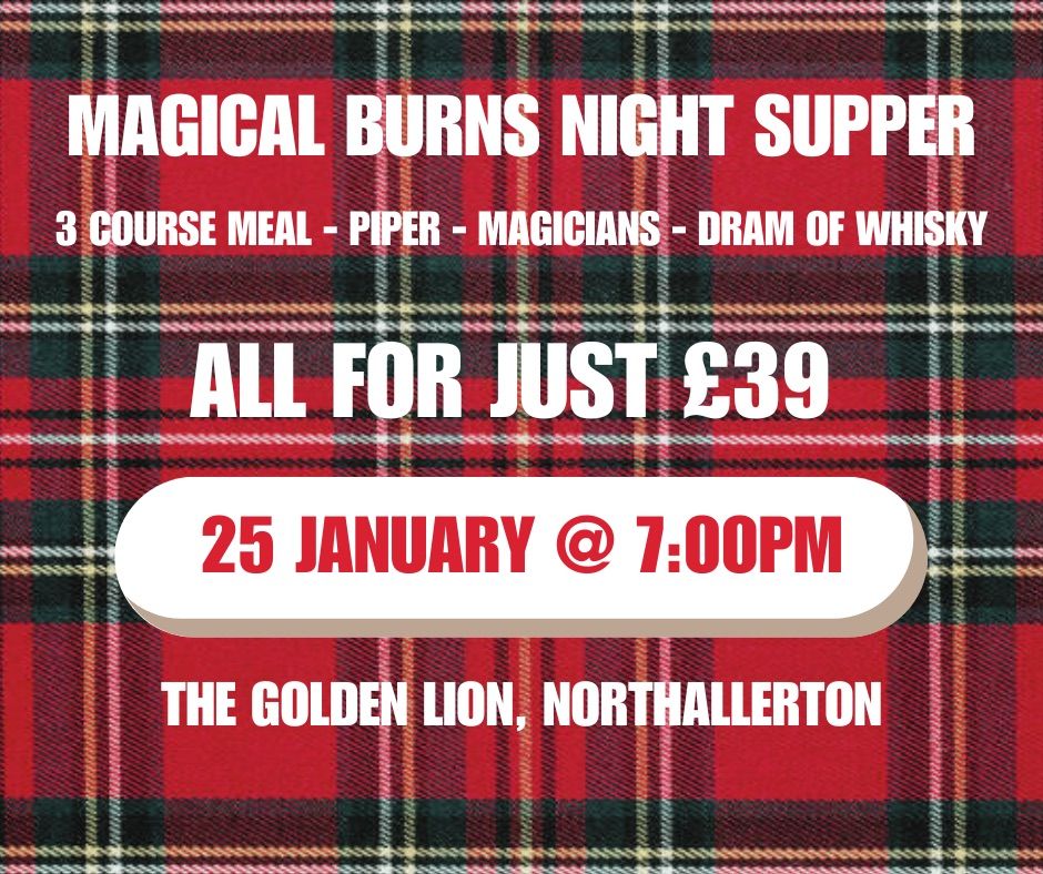 Northallerton Rotary Club Magical Burns Night Supper