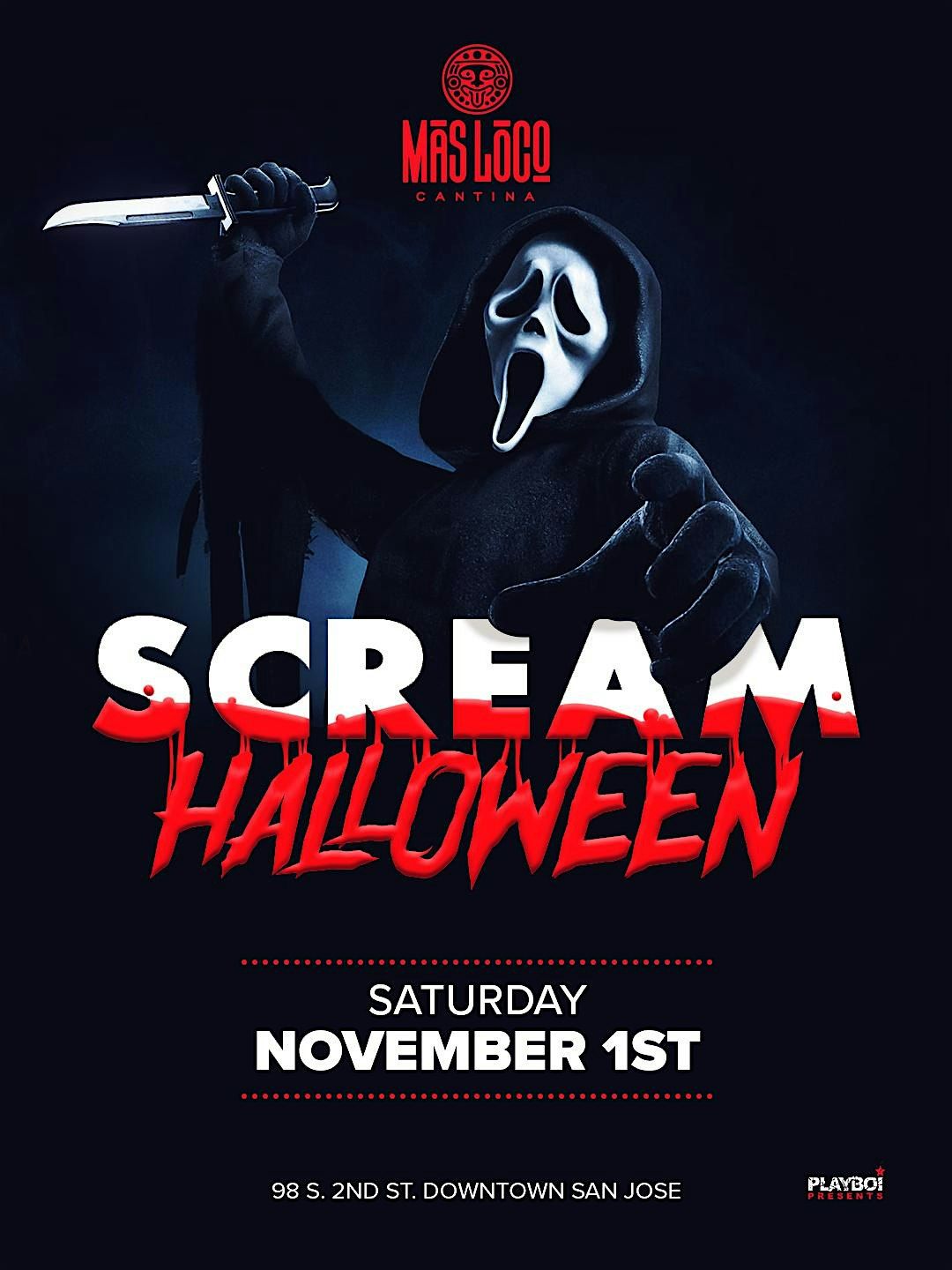 Mas Loco Cantina HALLOWEEN SATURDAY Nov 1st! Costume Event 10pm-1:30am
