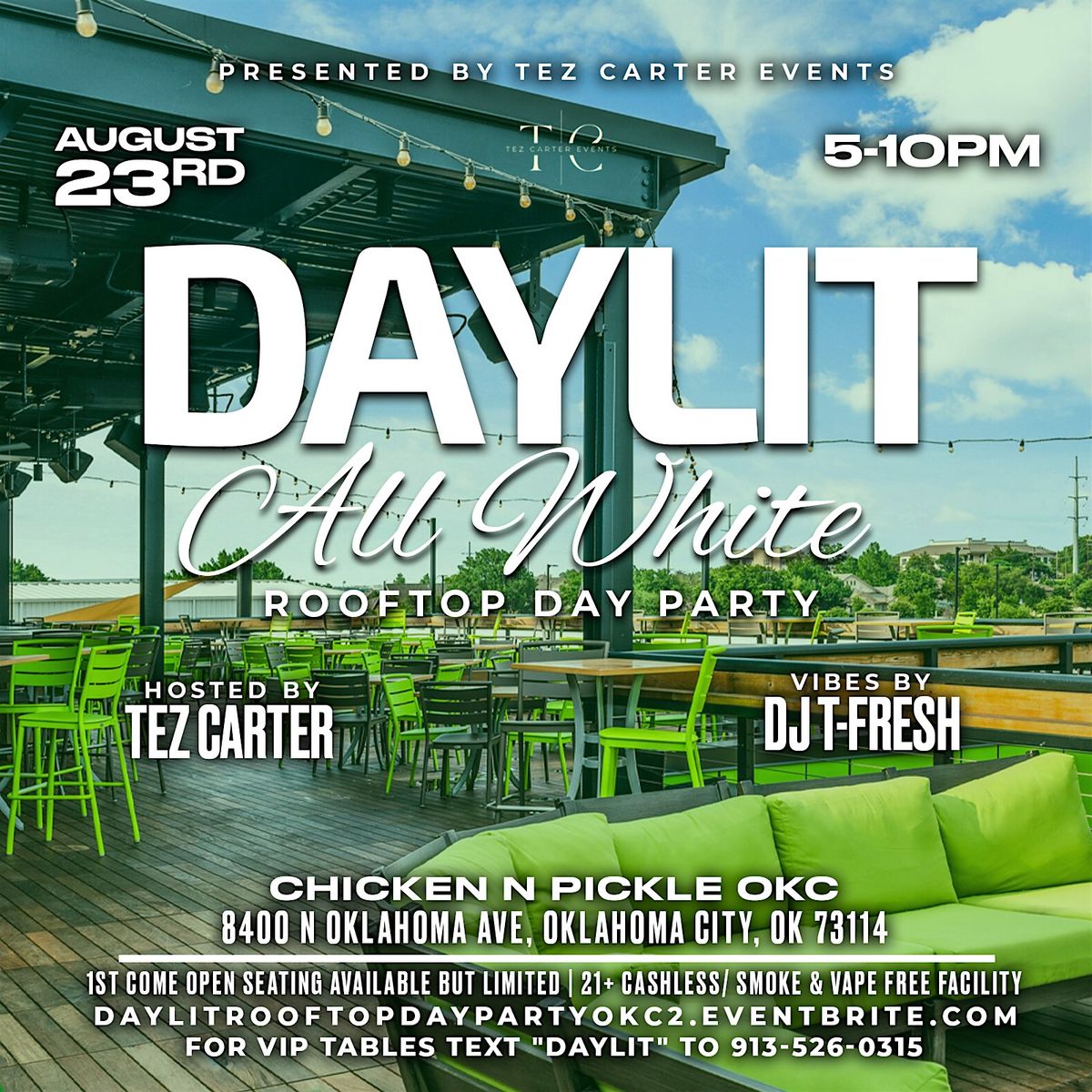 Daylit: All White Rooftop Day Party OKC