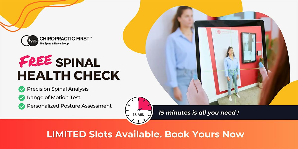 OCT 2025 - FREE Spinal Health Check At Chiropractic First Chester