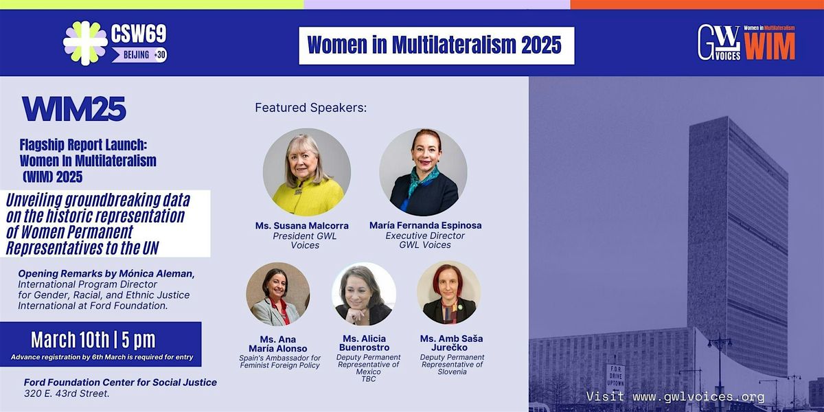 Women in Multilateralism 2025 Report Presentation