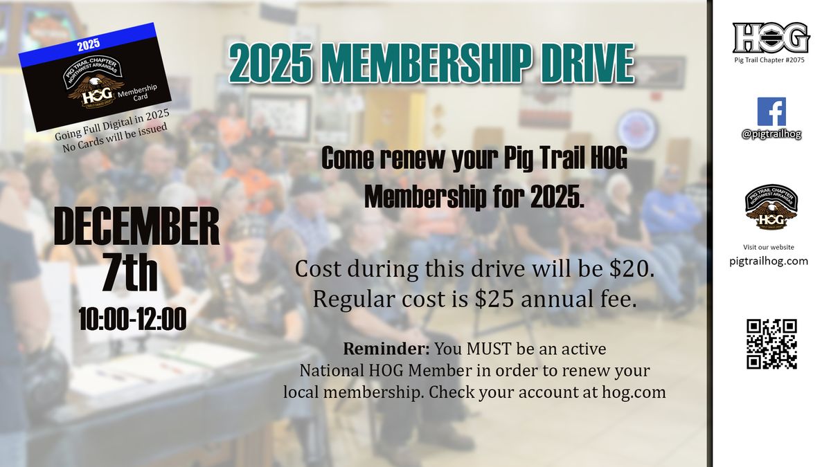 2025 Membership Drive