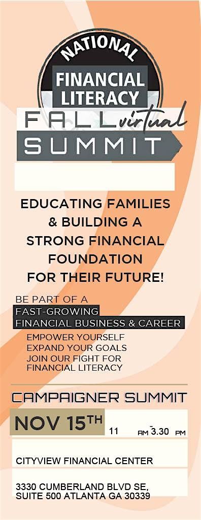 NATIONAL FINANCIAL LITERACY FALL SUMMIT
