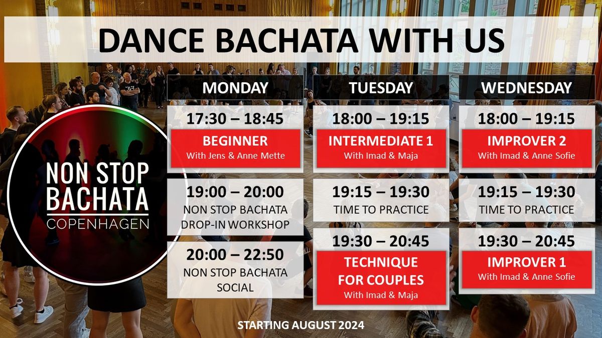 Dance Bachata with us | Our next season starts in August | NON STOP BACHATA